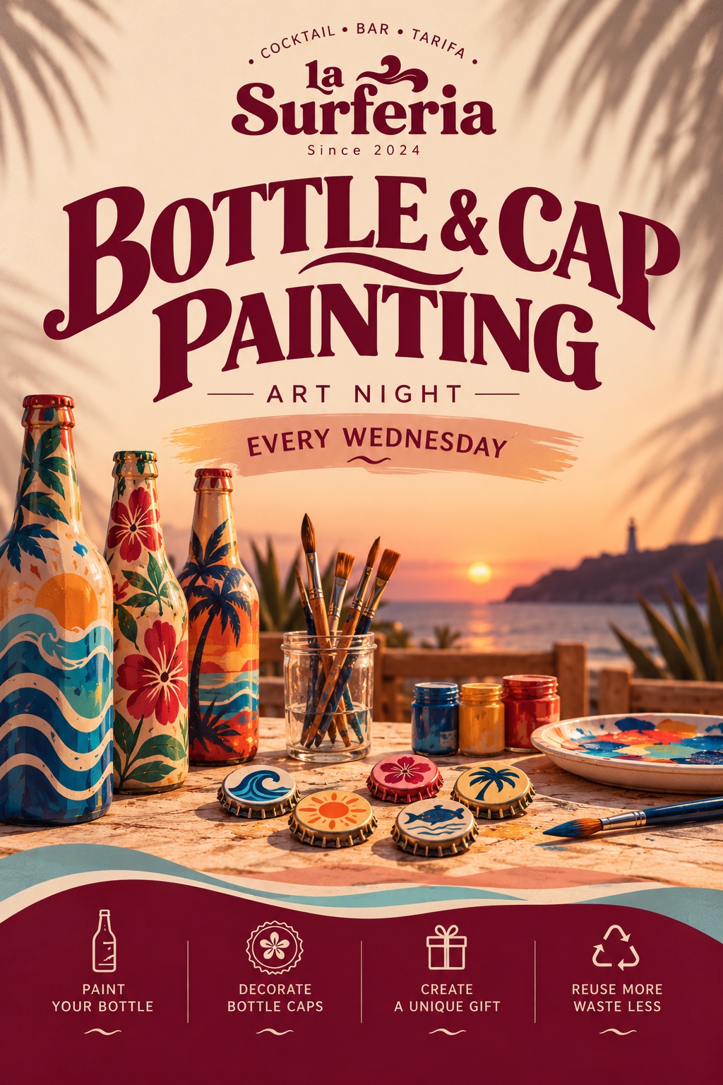 Bottle Painting & Cap